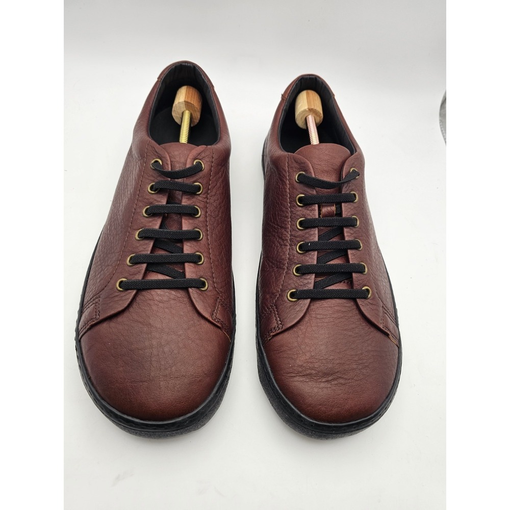 BIRCHBURY Bramford Barefoot Minimalist Leather Slip-on Sneakers Brown Men's 12
